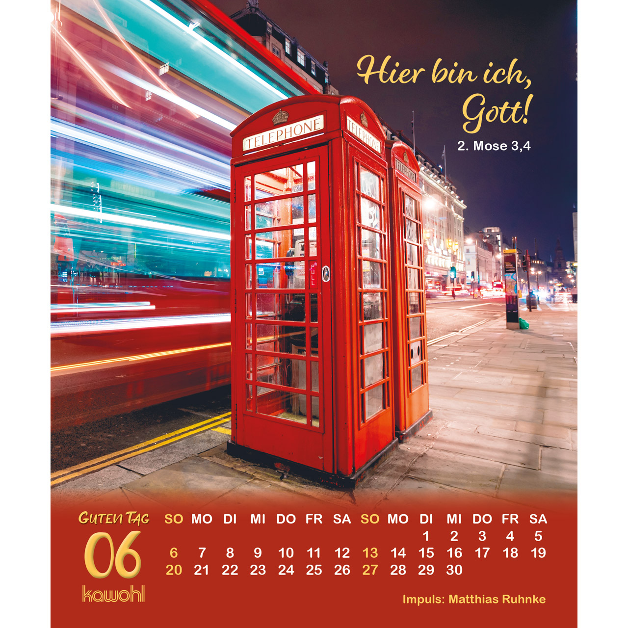 Postkartenkalender - Guten Tag 2027