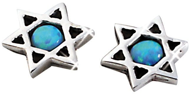 Davidstern mit Semi-Opal