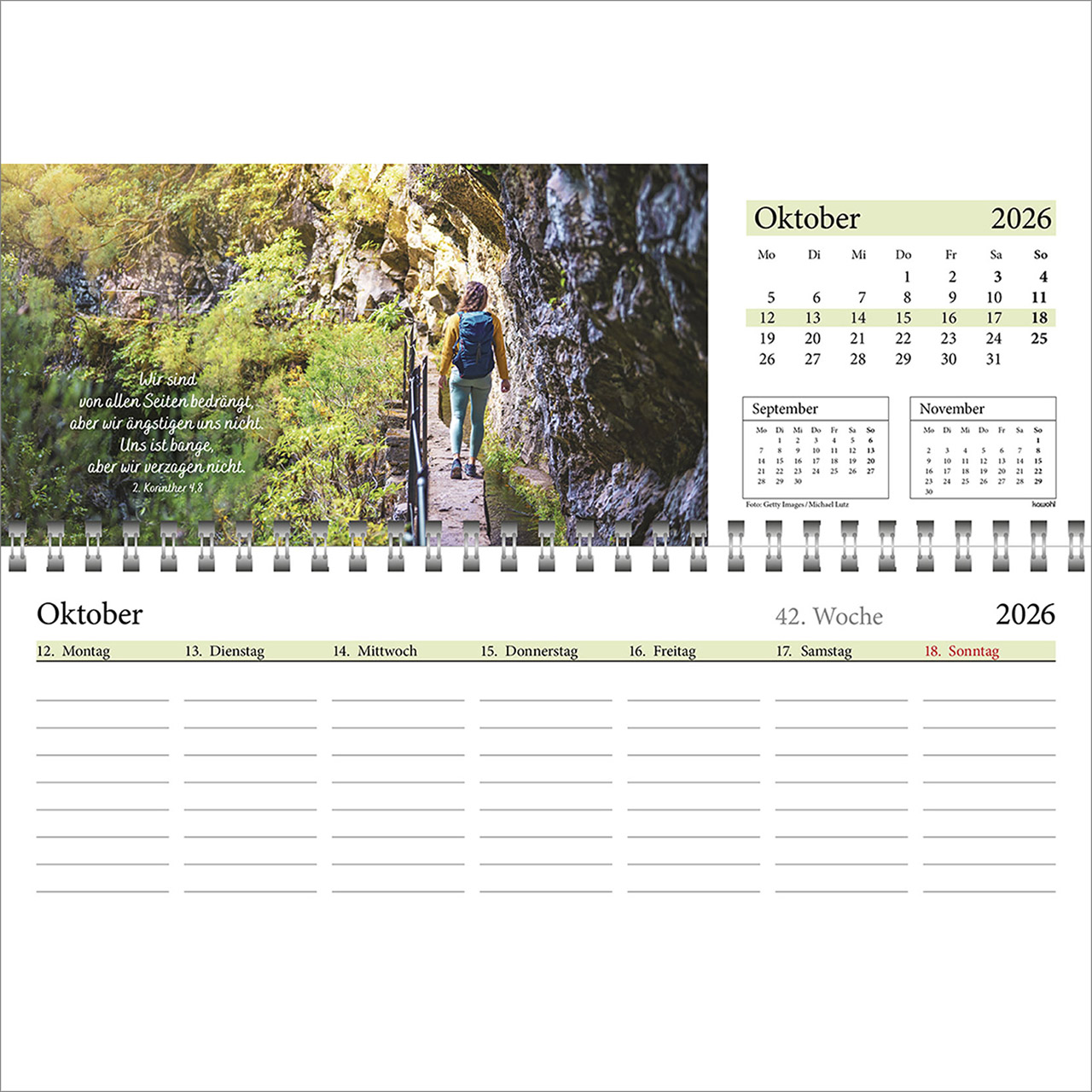 Tischkalender - In deine Hand leg ich den Tag 2026