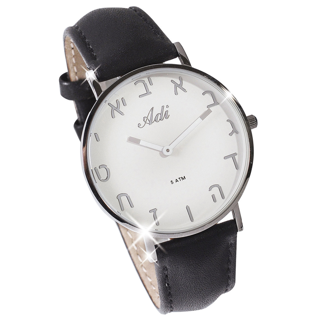 Armbanduhr: Silber / Schwarz
