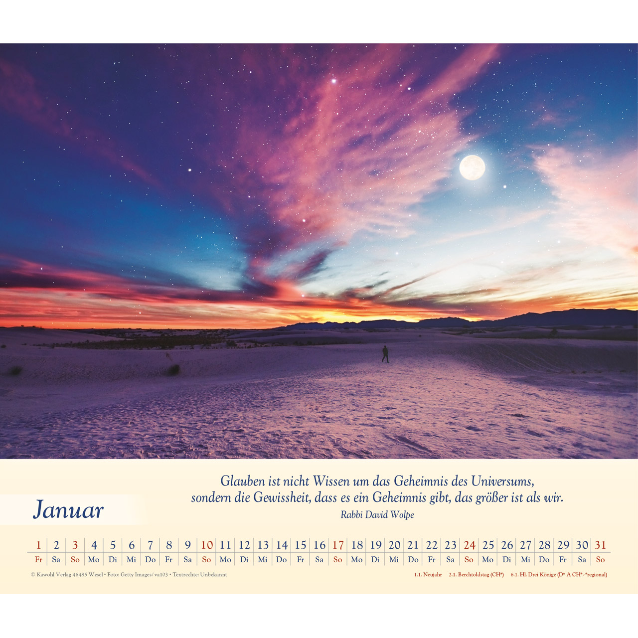 Wandkalender - Balsam für deine Seele 2027