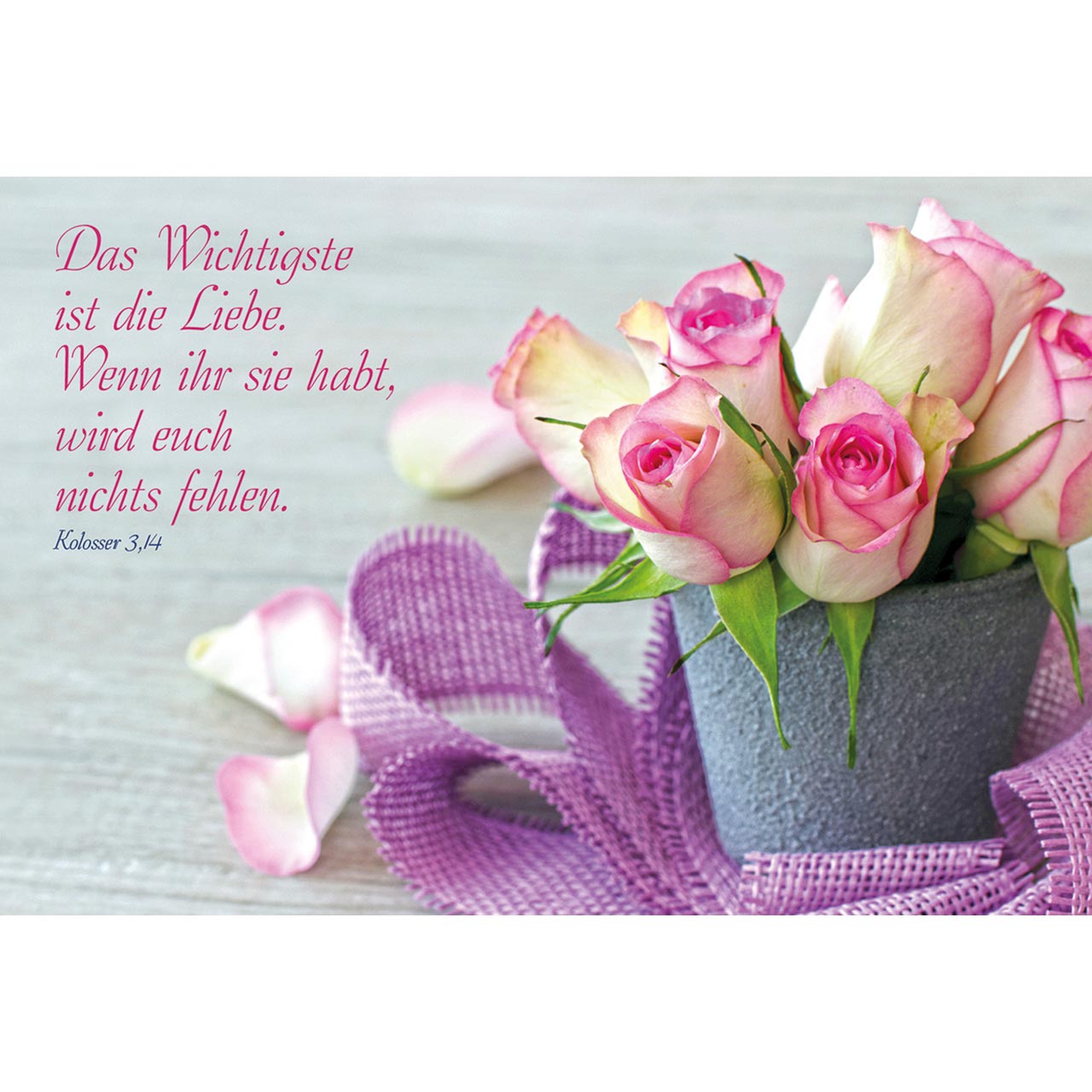 Das Wichtigste ist die Liebe