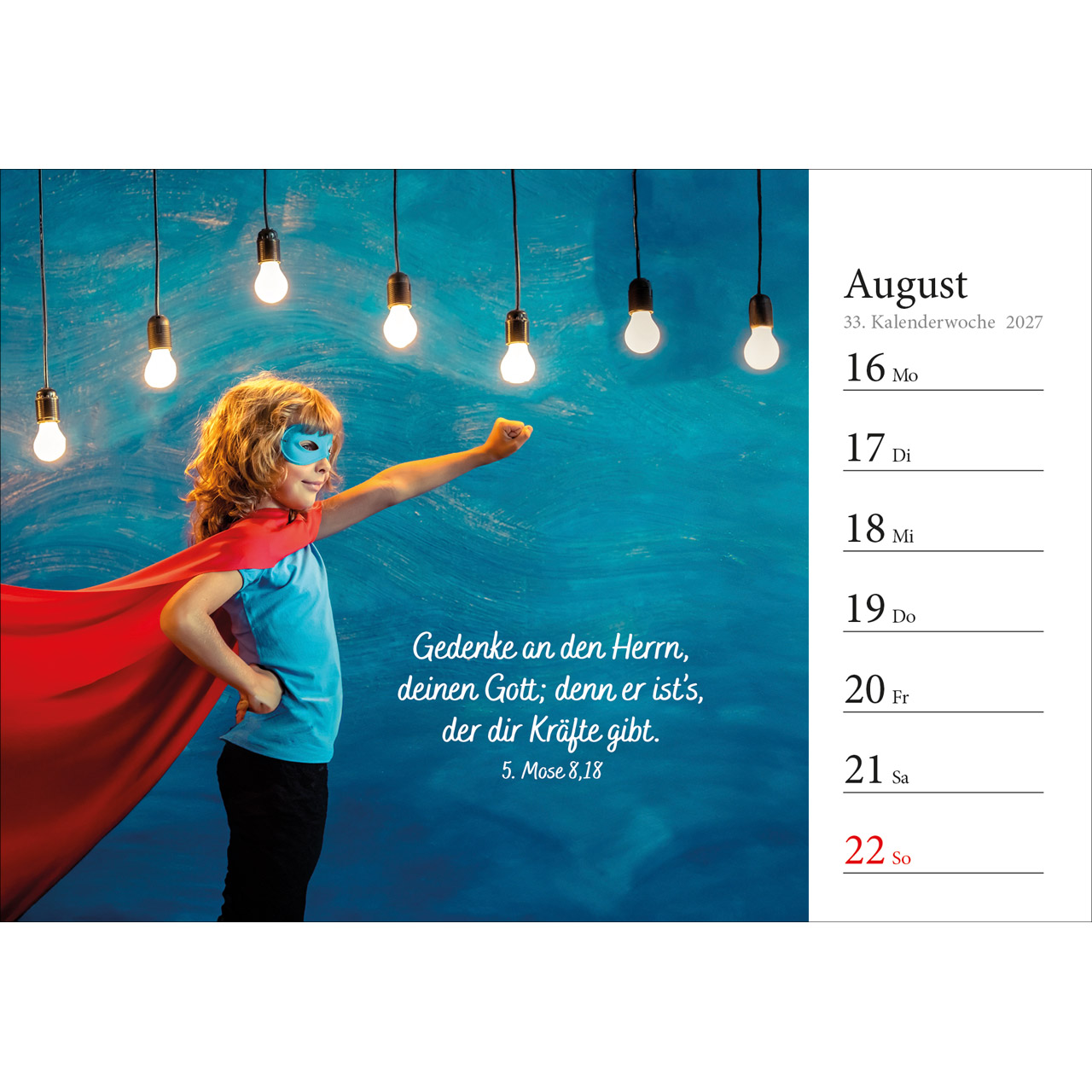 Aufstellkalender - In deine Hand stell ich den Tag 2027