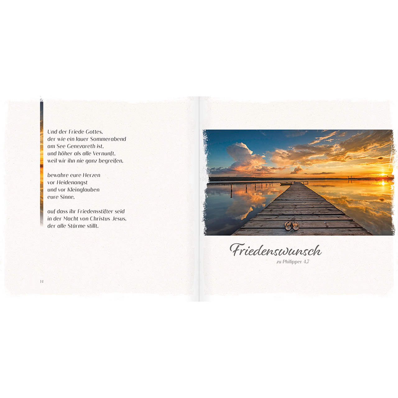 Geschenkbuch - Gottes Segen leuchte über dir - Lavendel lila Schmetterling