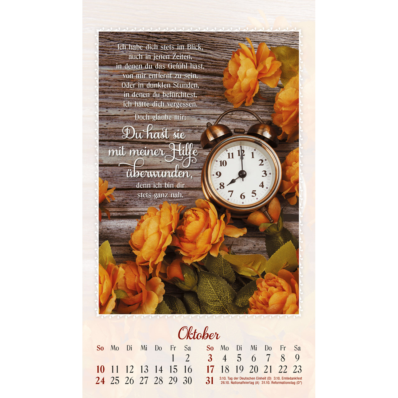 Postkartenkalender - Ich bin da und dir ganz nah 2027