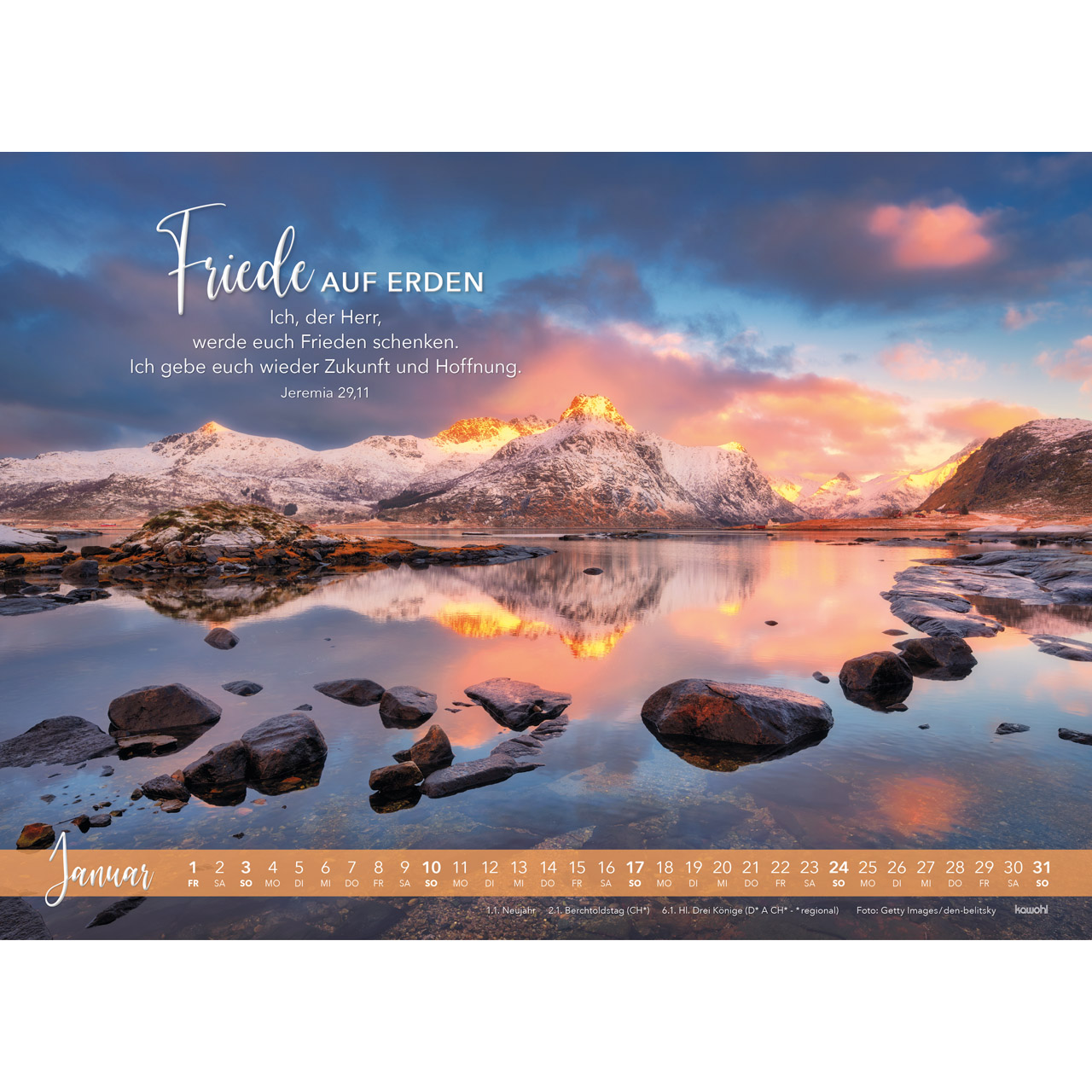 Wandkalender - Die Liebe bleibt 2027