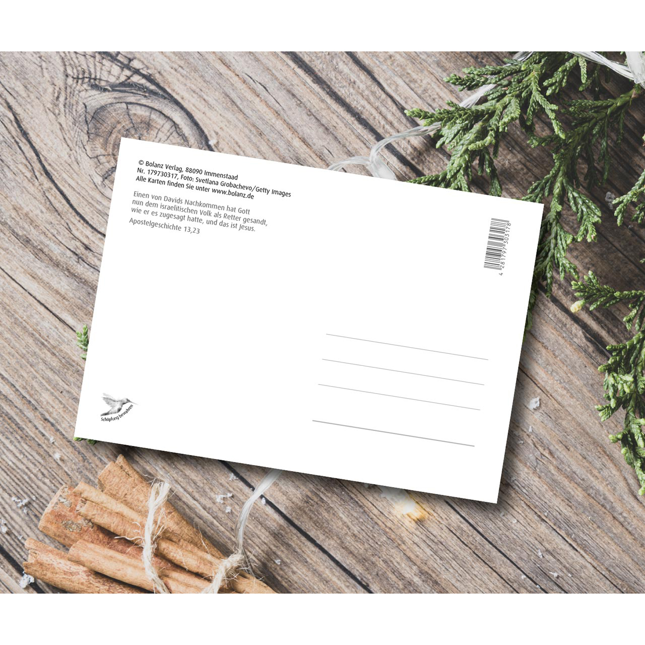 Postkarten - Postkarte 'Frohe Feiertage und ein gesegnetes neues Jahr'   12x
