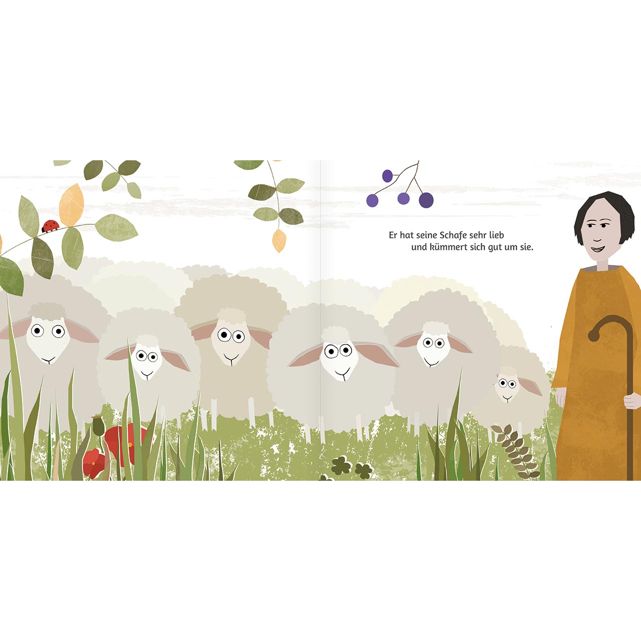 Geschenkbuch - So wertvoll bist du - Schaf auf Blumenwiese
