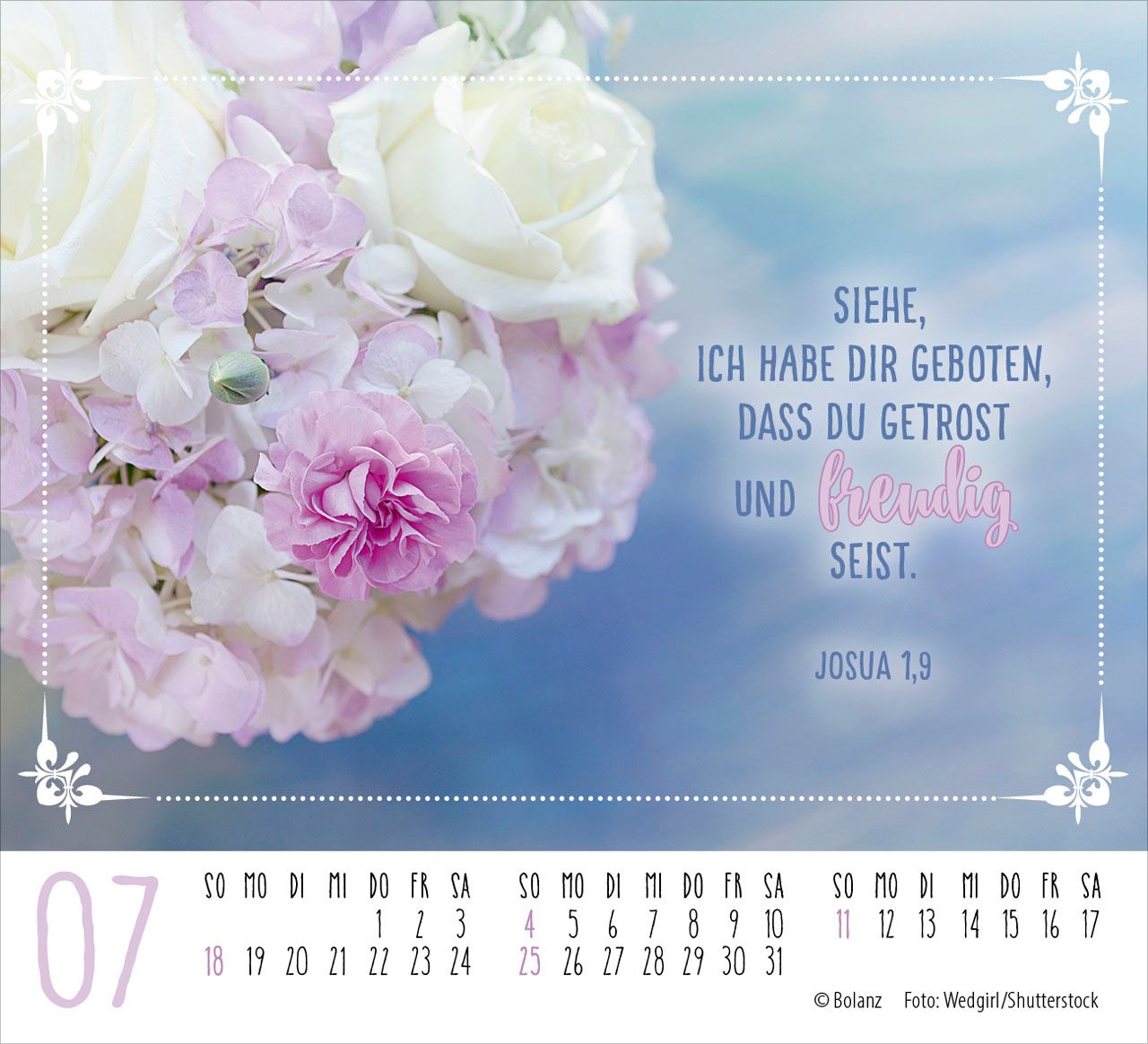 Aufstellkalender - Worte von Herzen 2027 Minikalender