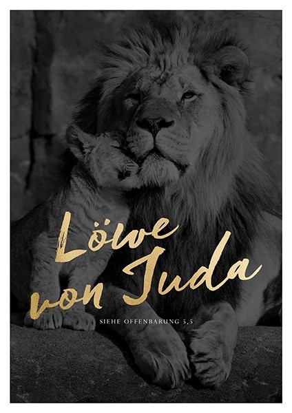 Poster - Poster A3 'Löwe von Juda'