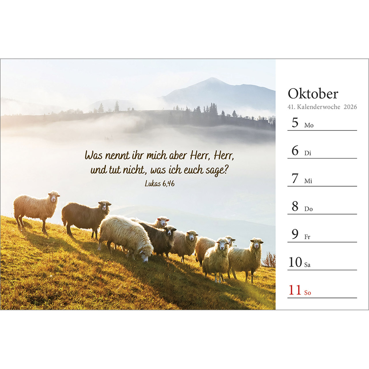 Tischkalender - In deine Hand stell ich den Tag 2026