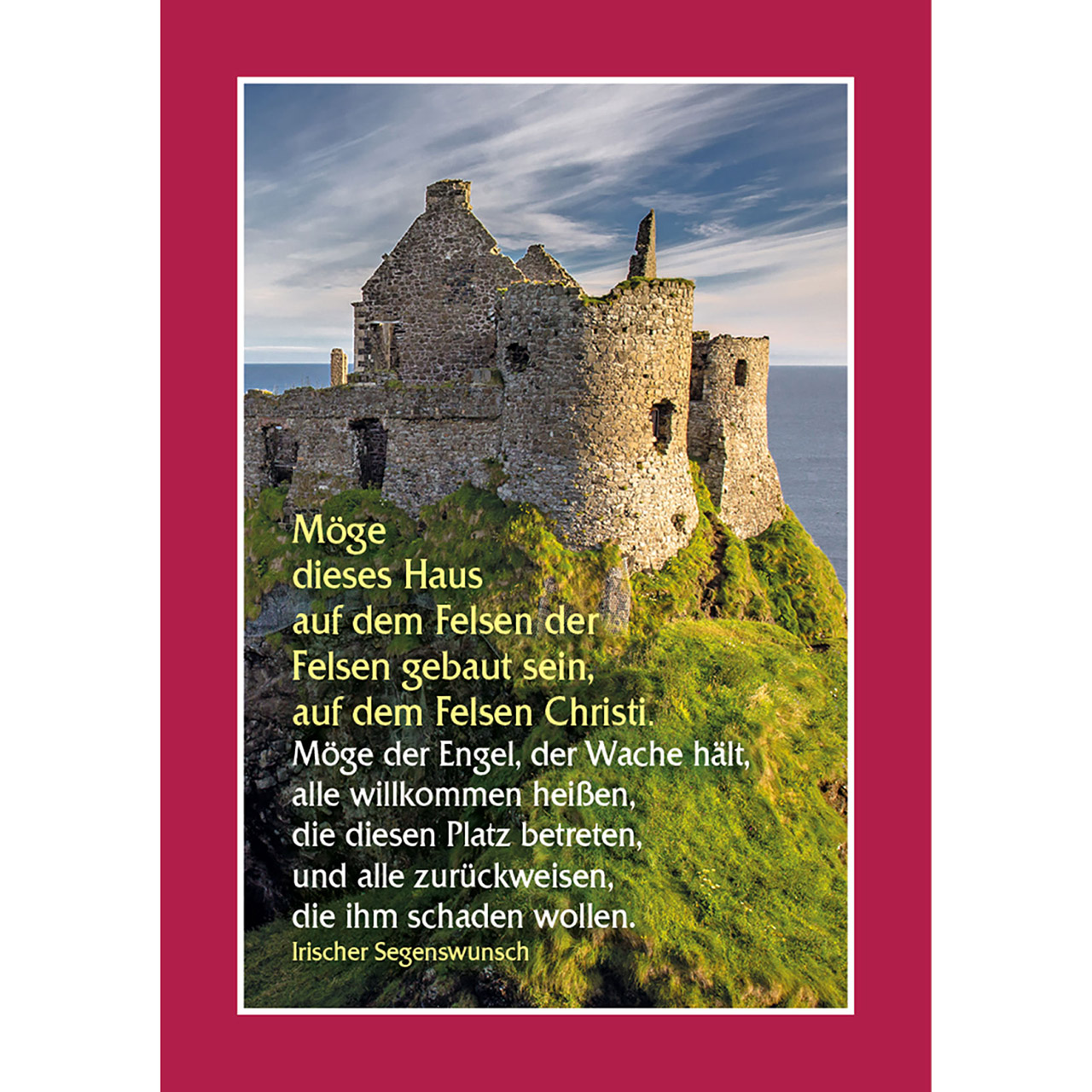 Aufkleberbuch - Möge Gott dein Leben segnen - Küste Meer Felsen