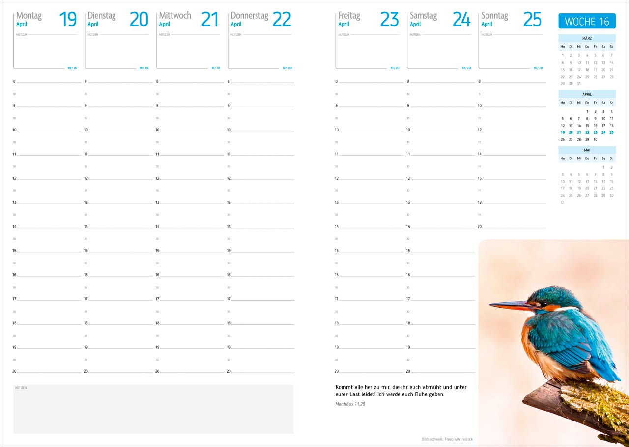 Terminkalender - Agenda - Für jeden Tag 2027