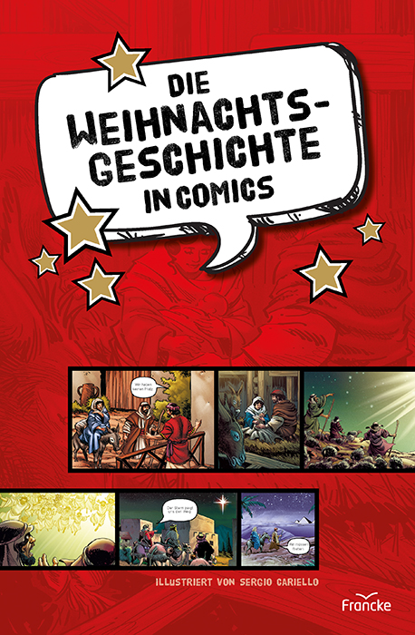 Die Weihnachtsgeschichte in Comics Buch - Die Weihnachtsgeschichte in Comics - Menschen Esel Stall