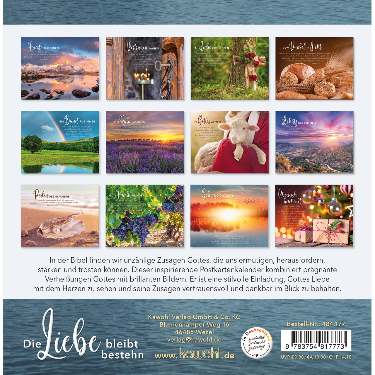 Postkartenkalender - Die Liebe bleibt bestehn 2027