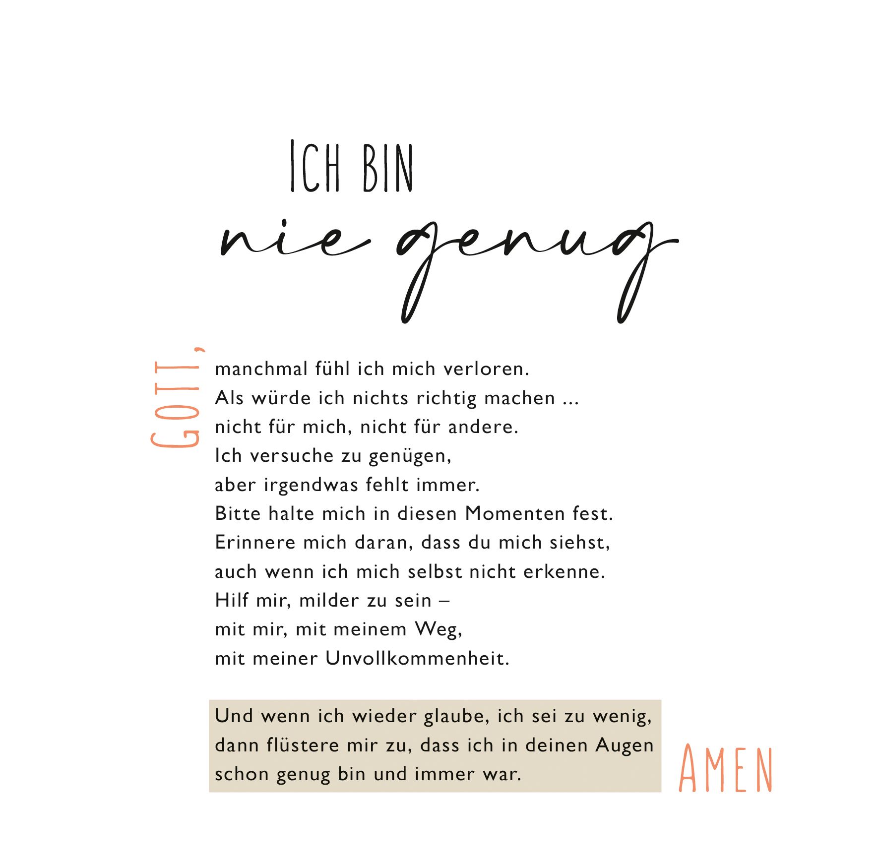 Aufstellbuch - Nimm dir Zeit für dich und mich. Gott