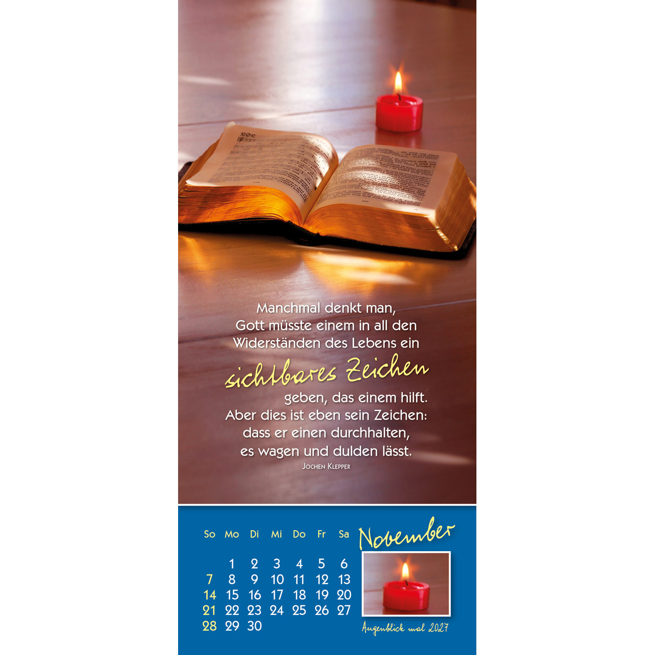 Aufstellkalender - Augenblick mal 2027