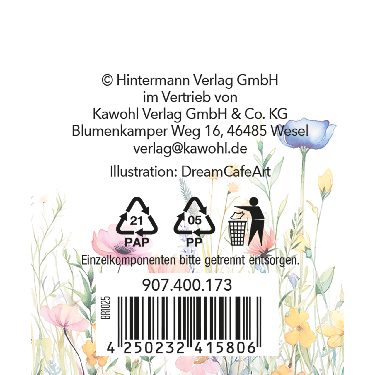 Frühstücks-Brettchen - Du bist ein Geschenk - Blumen Aquarell Schmetterling