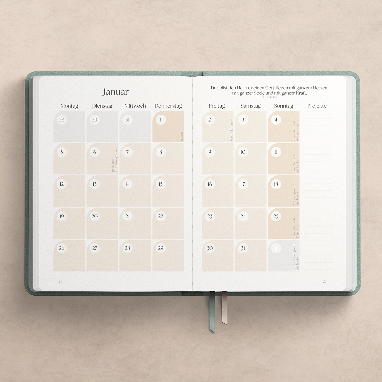 Buchkalender - Meine Ankerpunkte 2026 - Anker Kreis