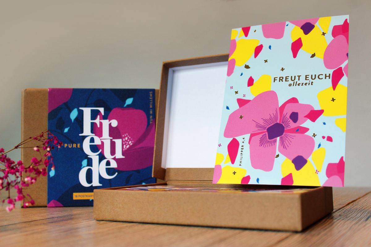 Karten-Box - Pure Freude