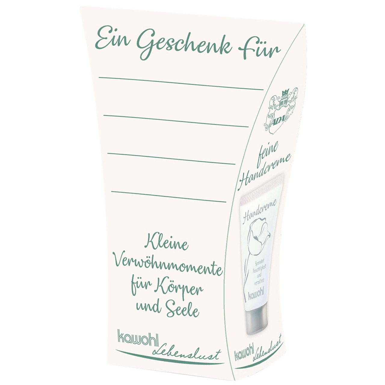 Handcreme - Gott segne und behüte dich - Grafik Blumen Aquarell