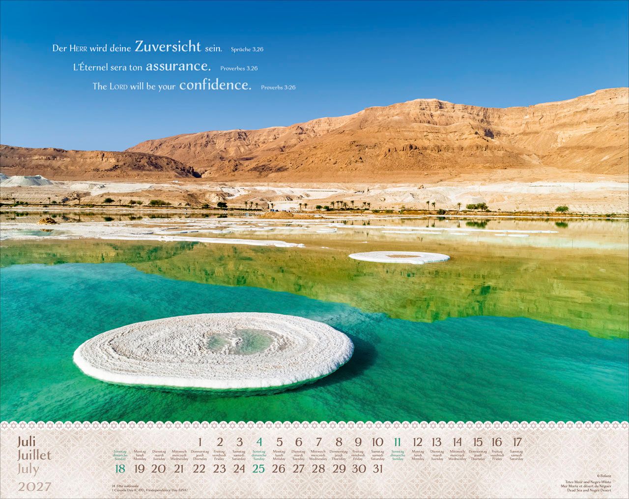 Wandkalender - Israel Shalom 2027 Wandkalender