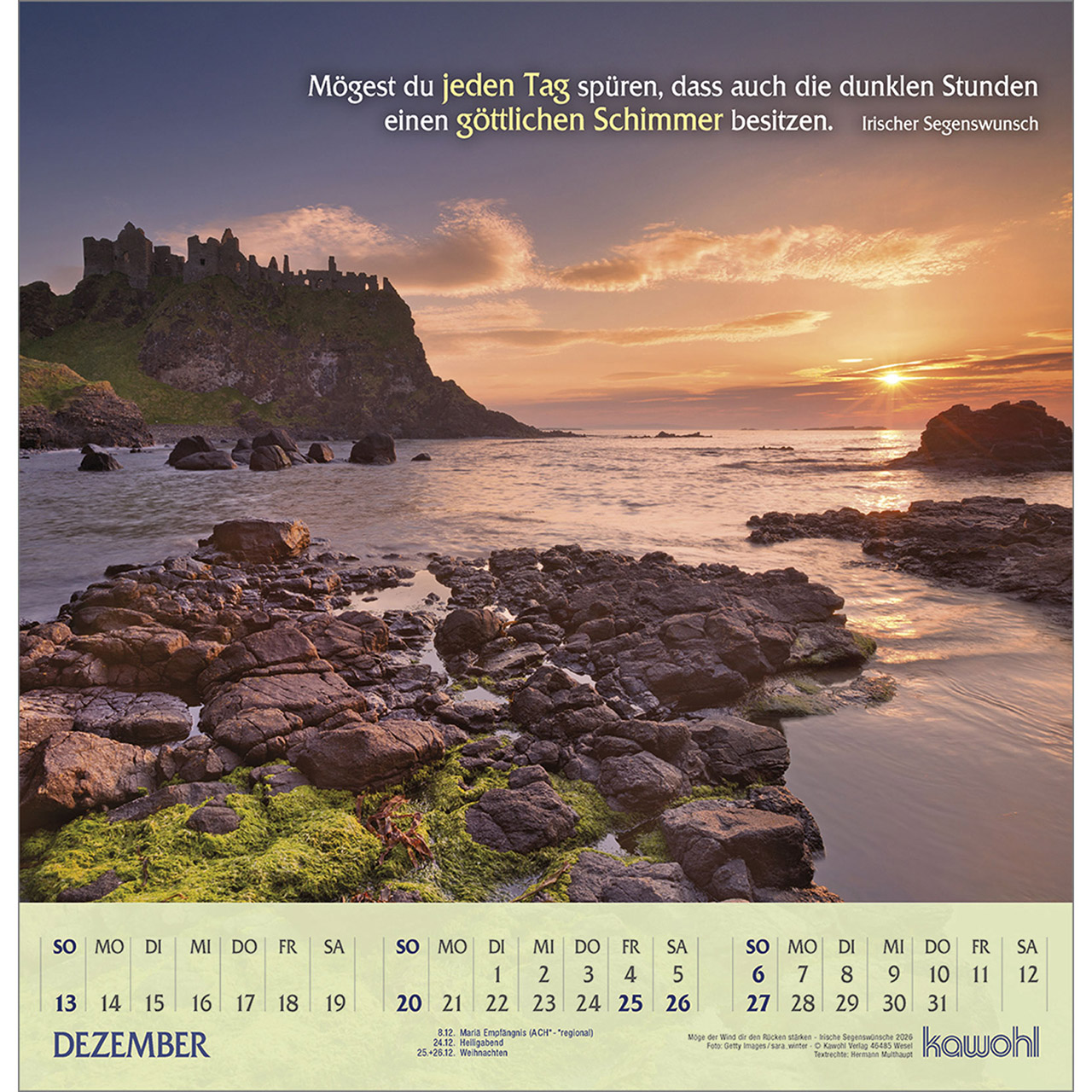 Wandkalender - Möge der Wind dir den Rücken stärken 2026