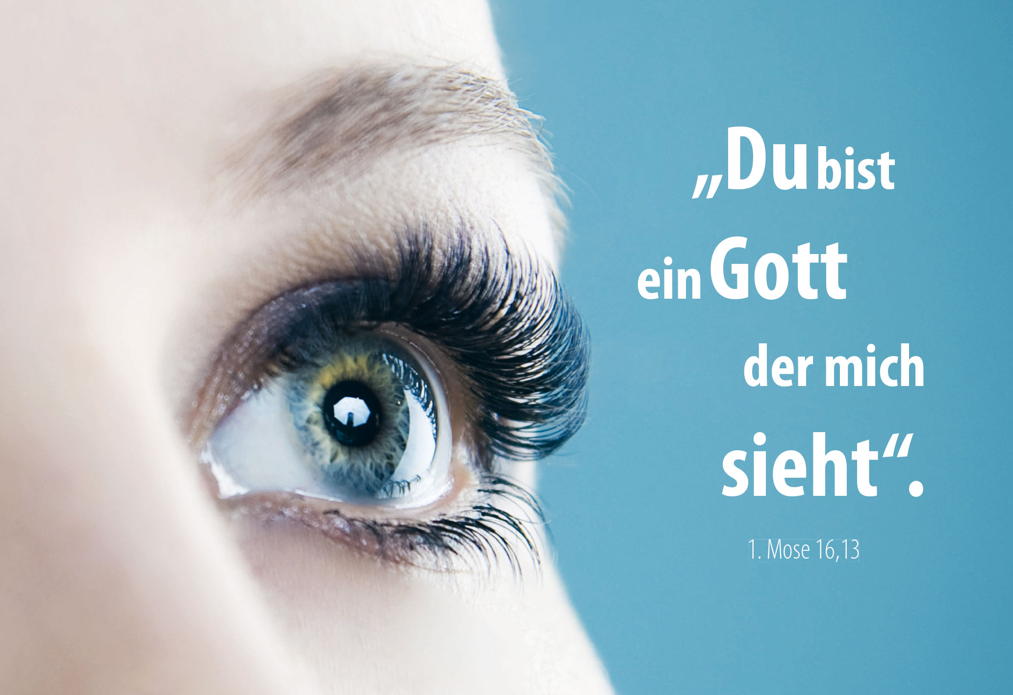 Poster A3 'Du bist ein Gott, der mich sieht.'