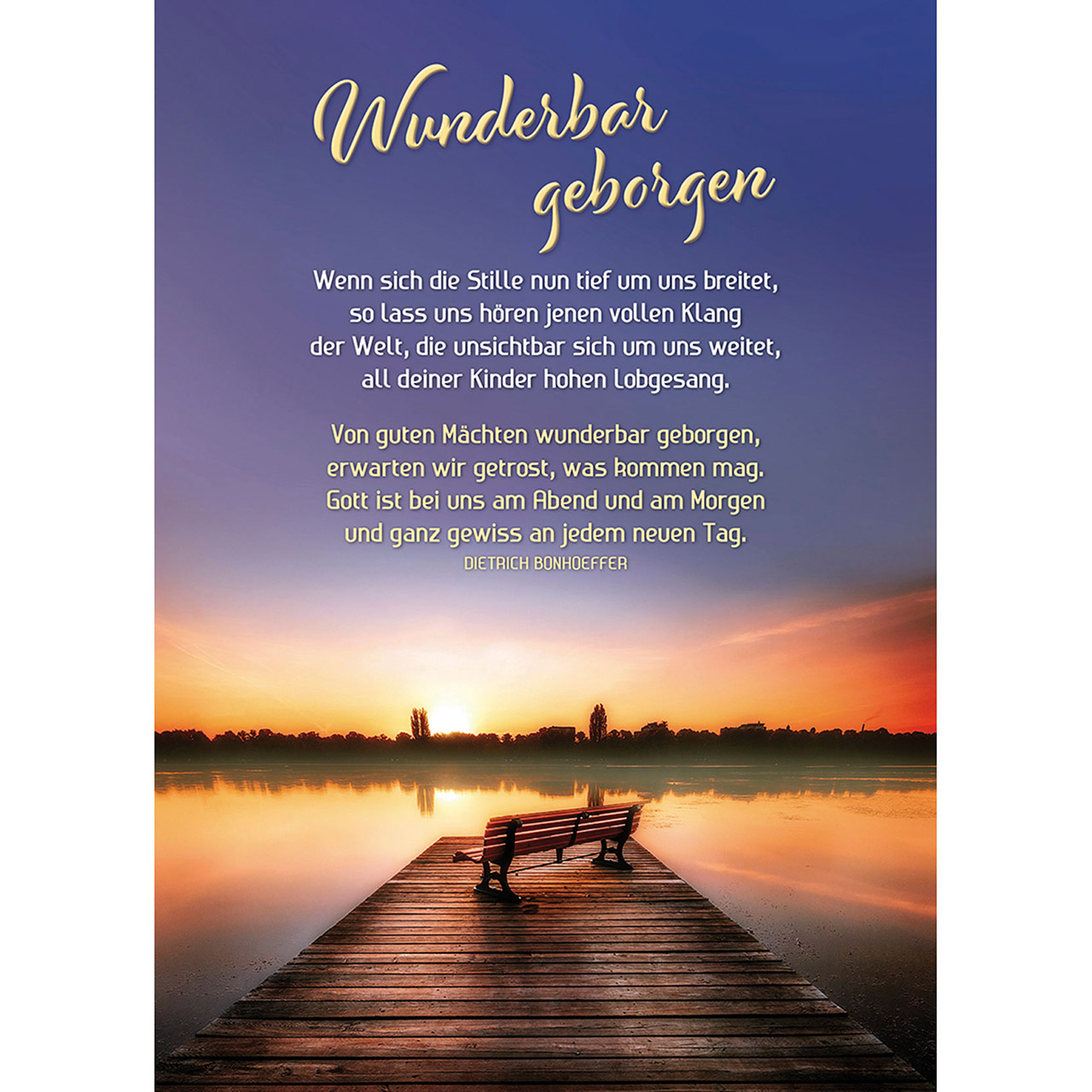 Wunderbar geborgen