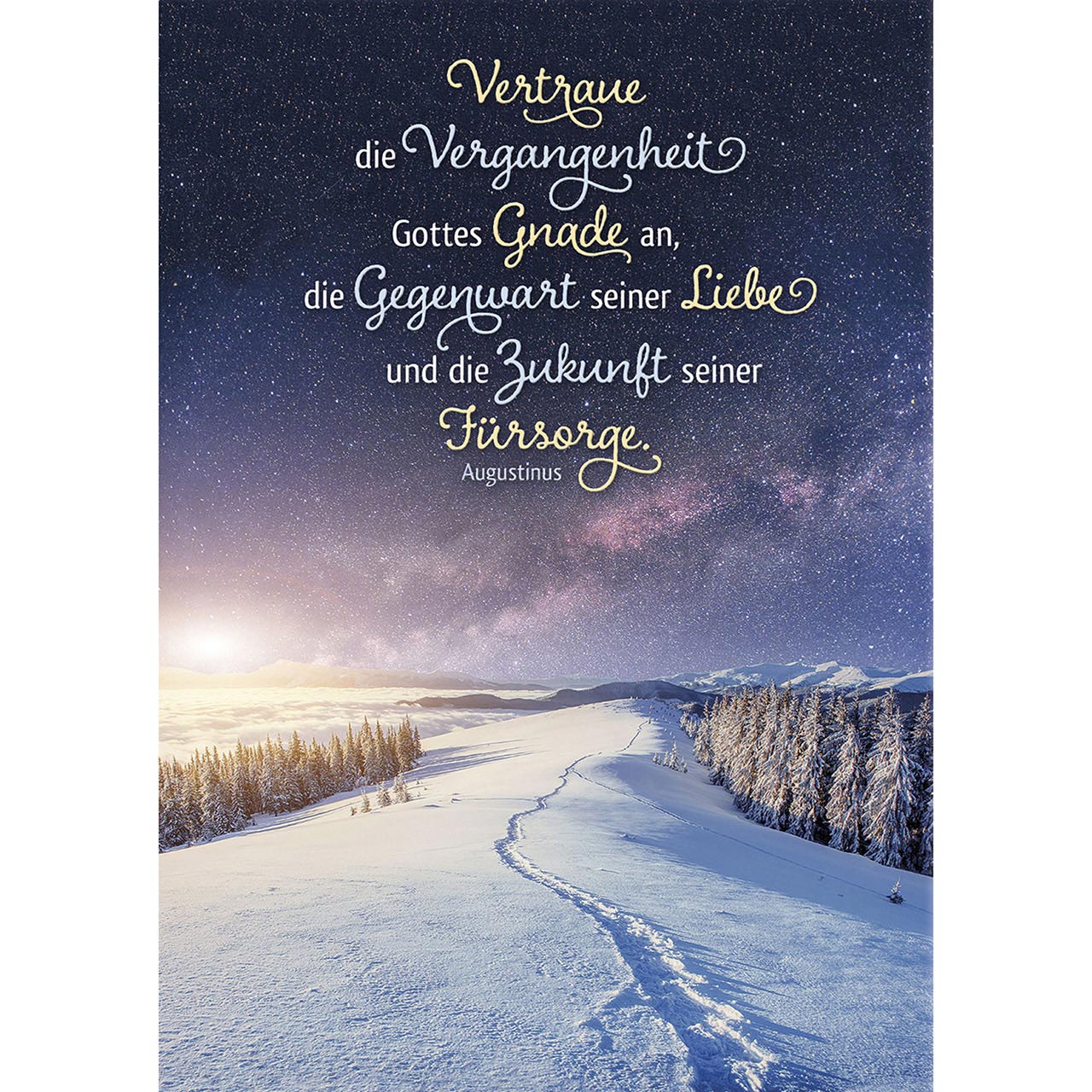 Vertraue die Vergangenheit Gottes Gnade an