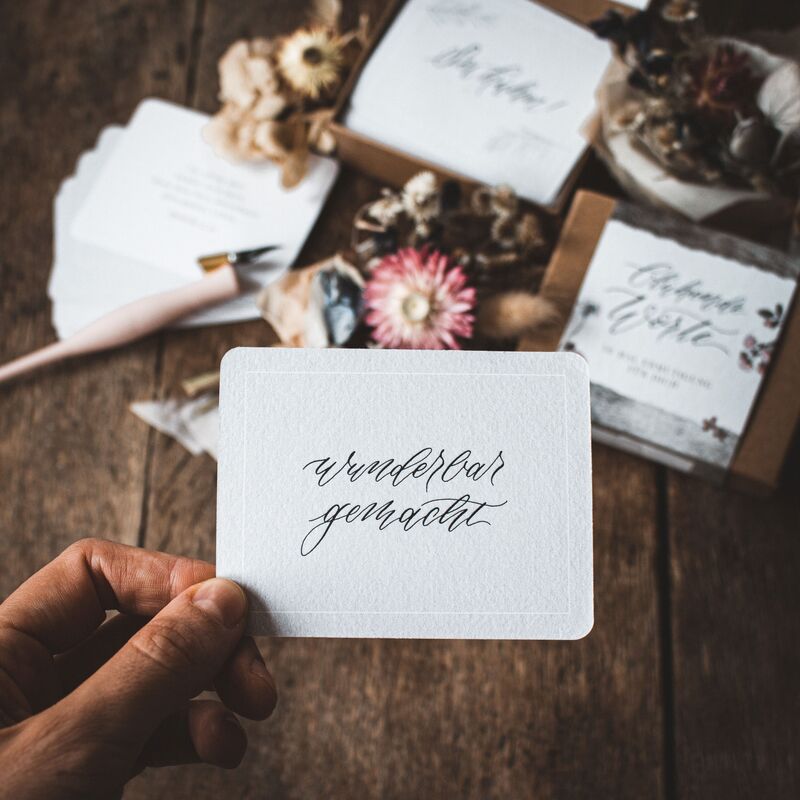 Karten-Box - Blühende Worte - 50 x Ermutigung für dich