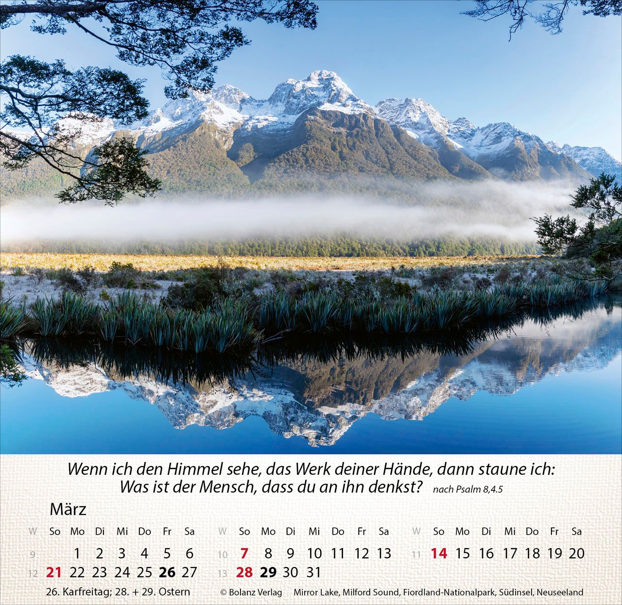 Tischkalender - Berge 2027 Tischkalender