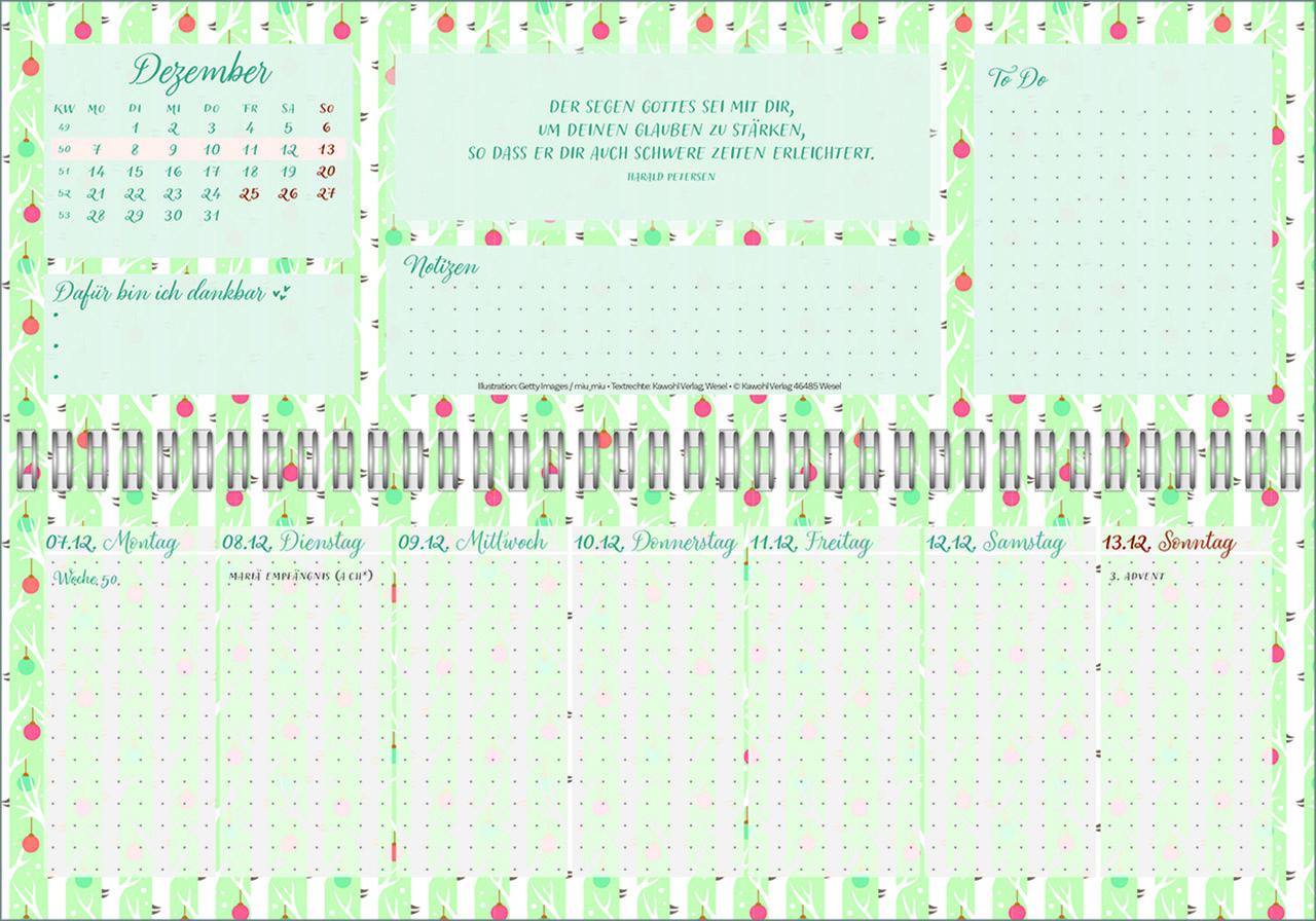Tischkalender - Meine fröhlich-bunte Segenswoche 2026