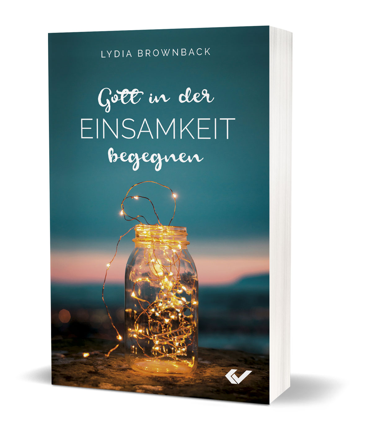 Buch - Gott in der Einsamkeit begegnen - Buch Einmachglas Lichterkette