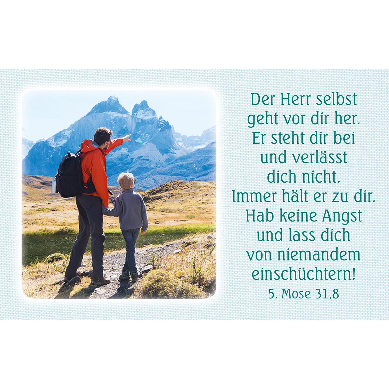 Karten-Box Kunststoff - Mutmacher - Blüte Schmetterling