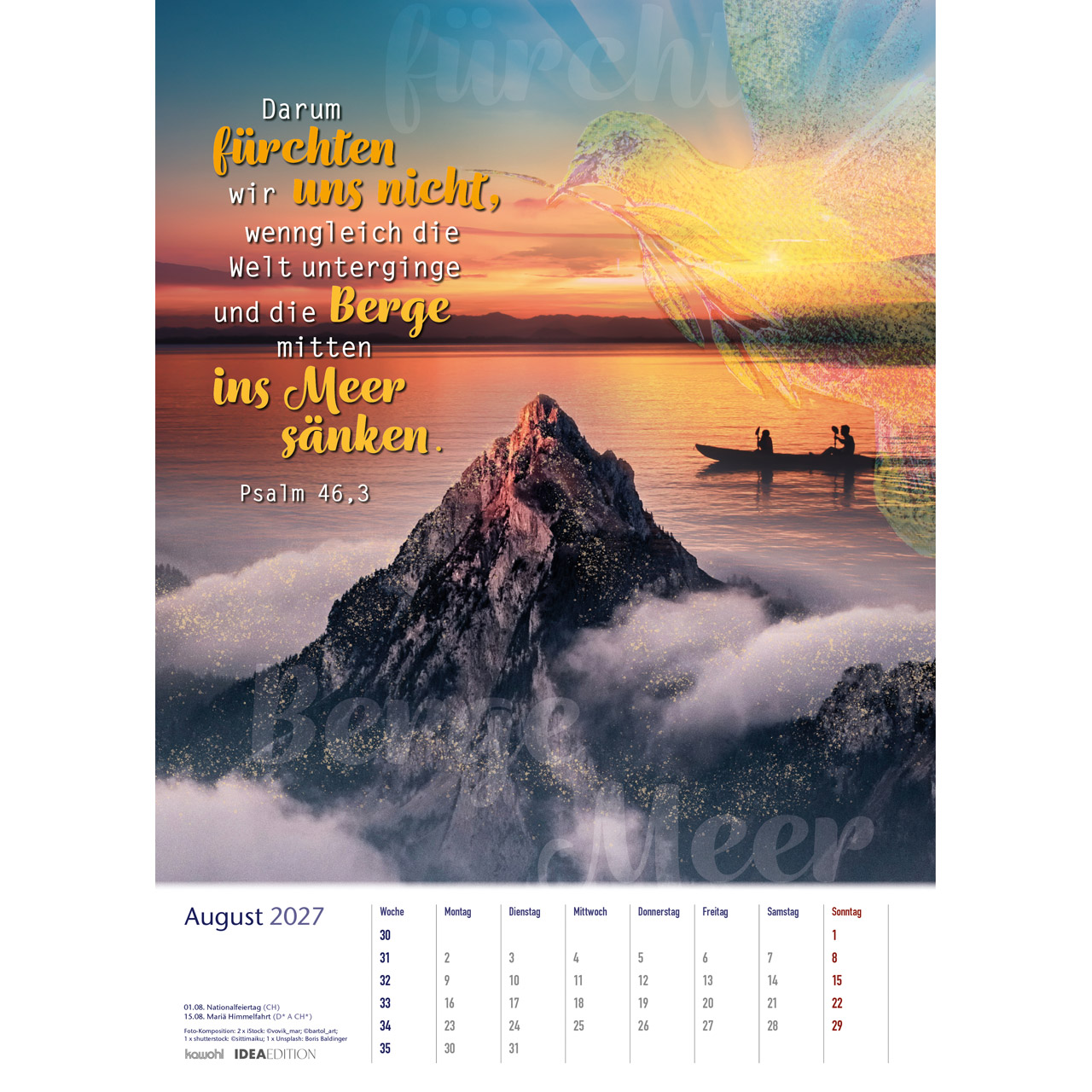 Posterkalender - Auf seinem Weg 2027