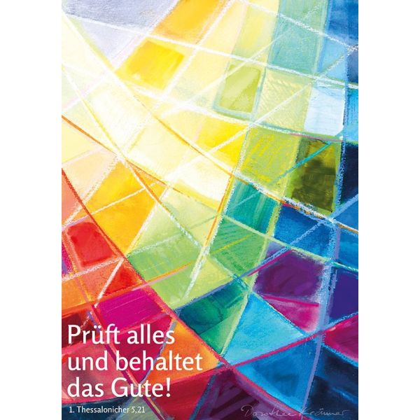Postkarte 10 Ex. 'Prüft alles und behaltet das Gute!'