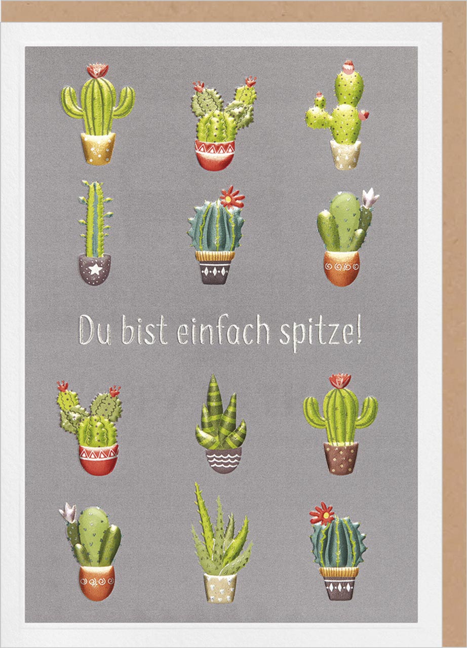 Faltkarte - Faltkarte 'Du bist einfach spitze'