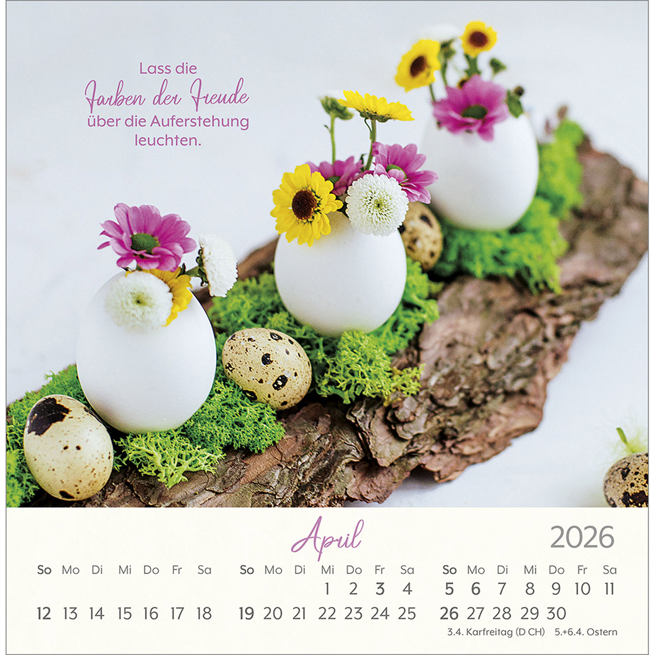 Postkartenkalender - Herzenswünsche 2026