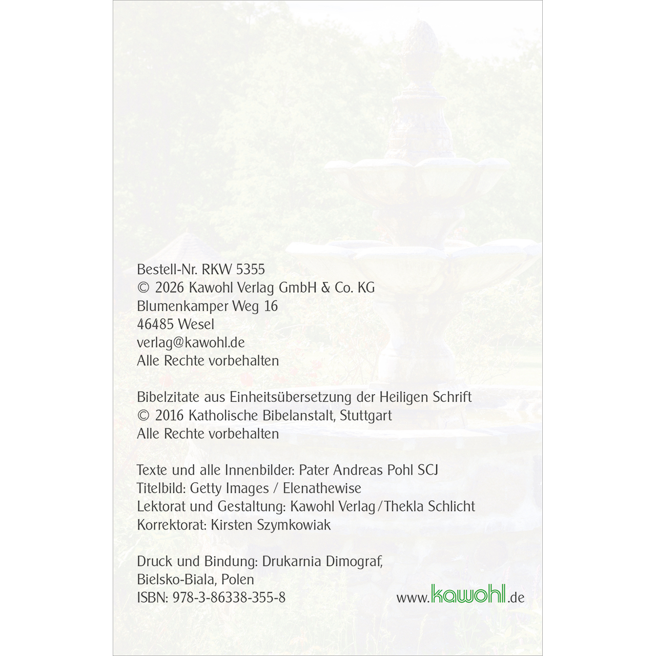 Buch - Am Brunnen - Brunnen Wasser Bäume Wiese Blumen