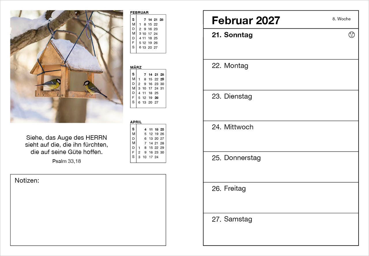 Terminkalender - Farbfoto Agenda 2027
