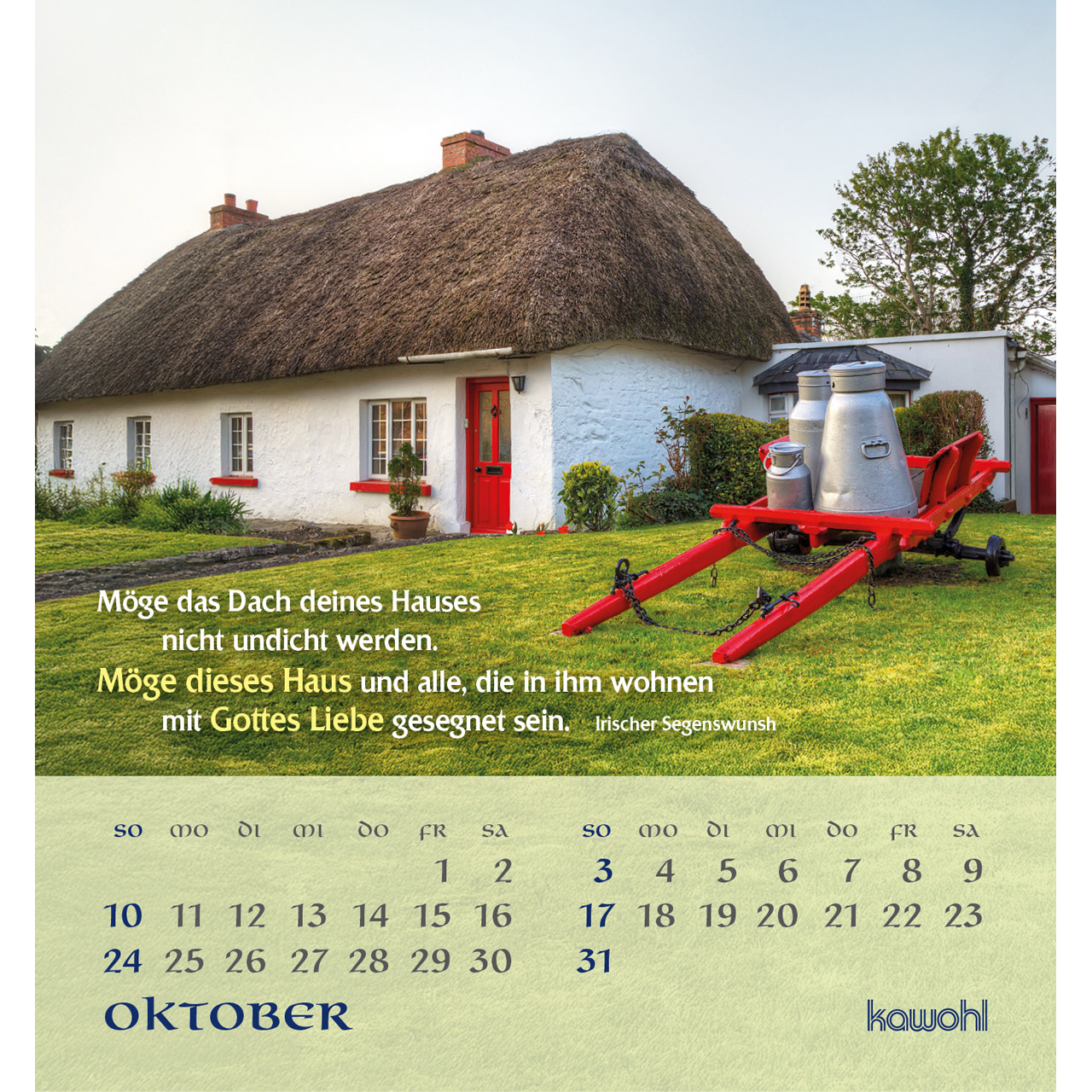 Aufstellkalender - Tiefen Frieden wünsche ich dir 2027