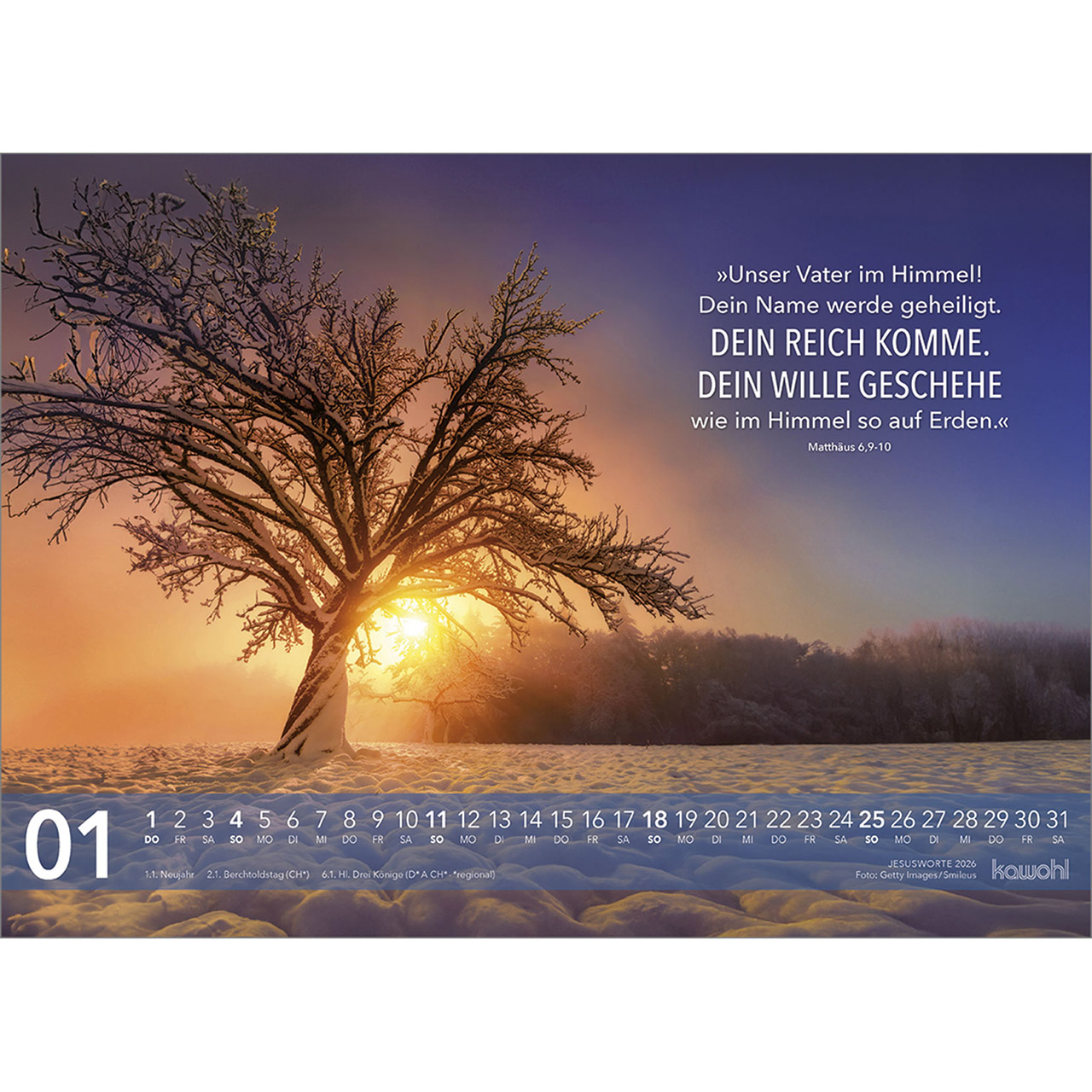 Wandkalender - Jesus Worte 2026