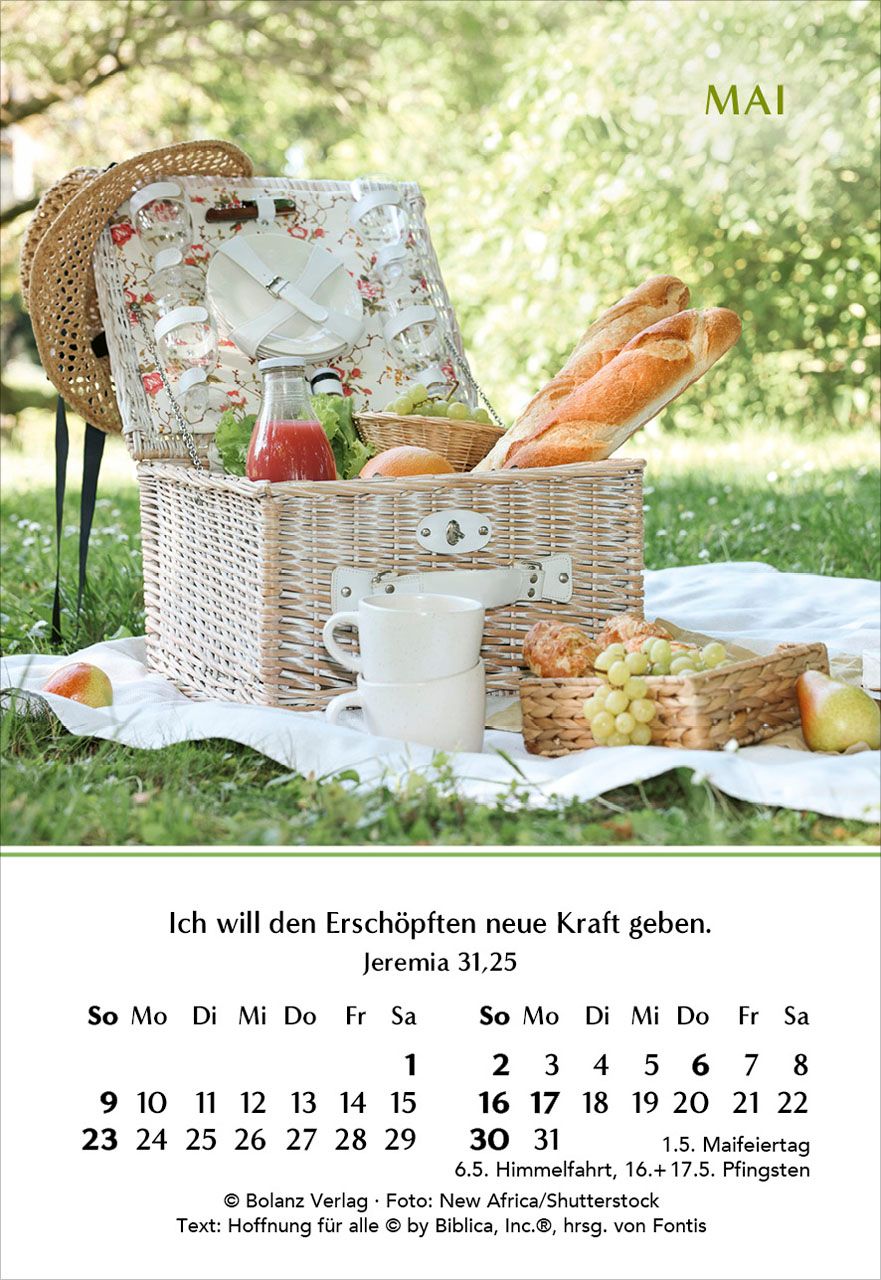 Aufstellkalender - Ein Jahr der Geborgenheit 2027