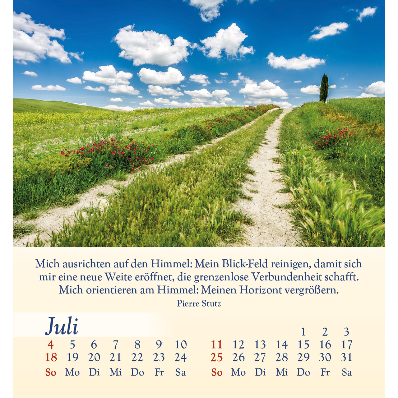Aufstellkalender - Licht für deine Seele 2027