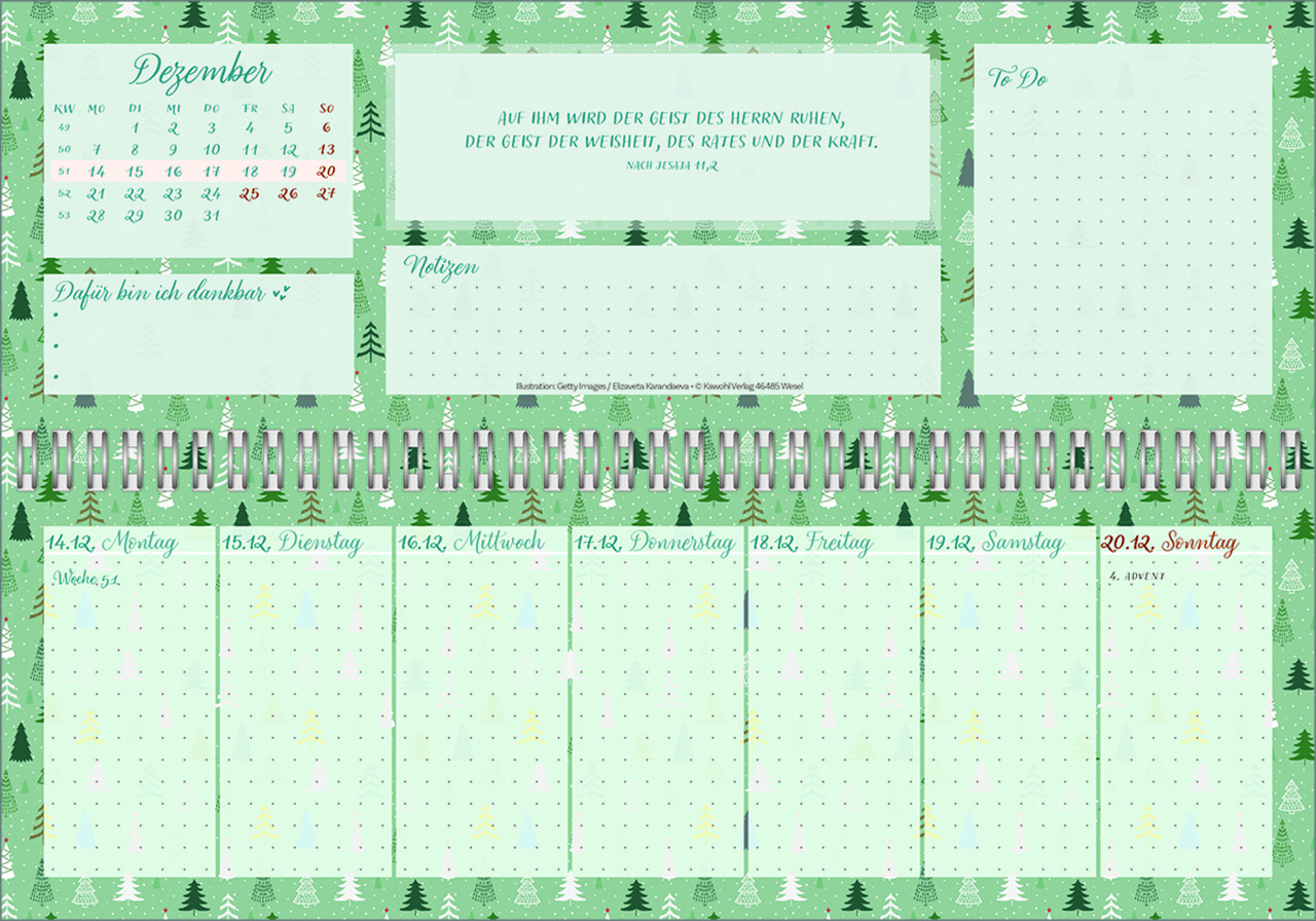 Tischkalender - Meine fröhlich-bunte Segenswoche 2026