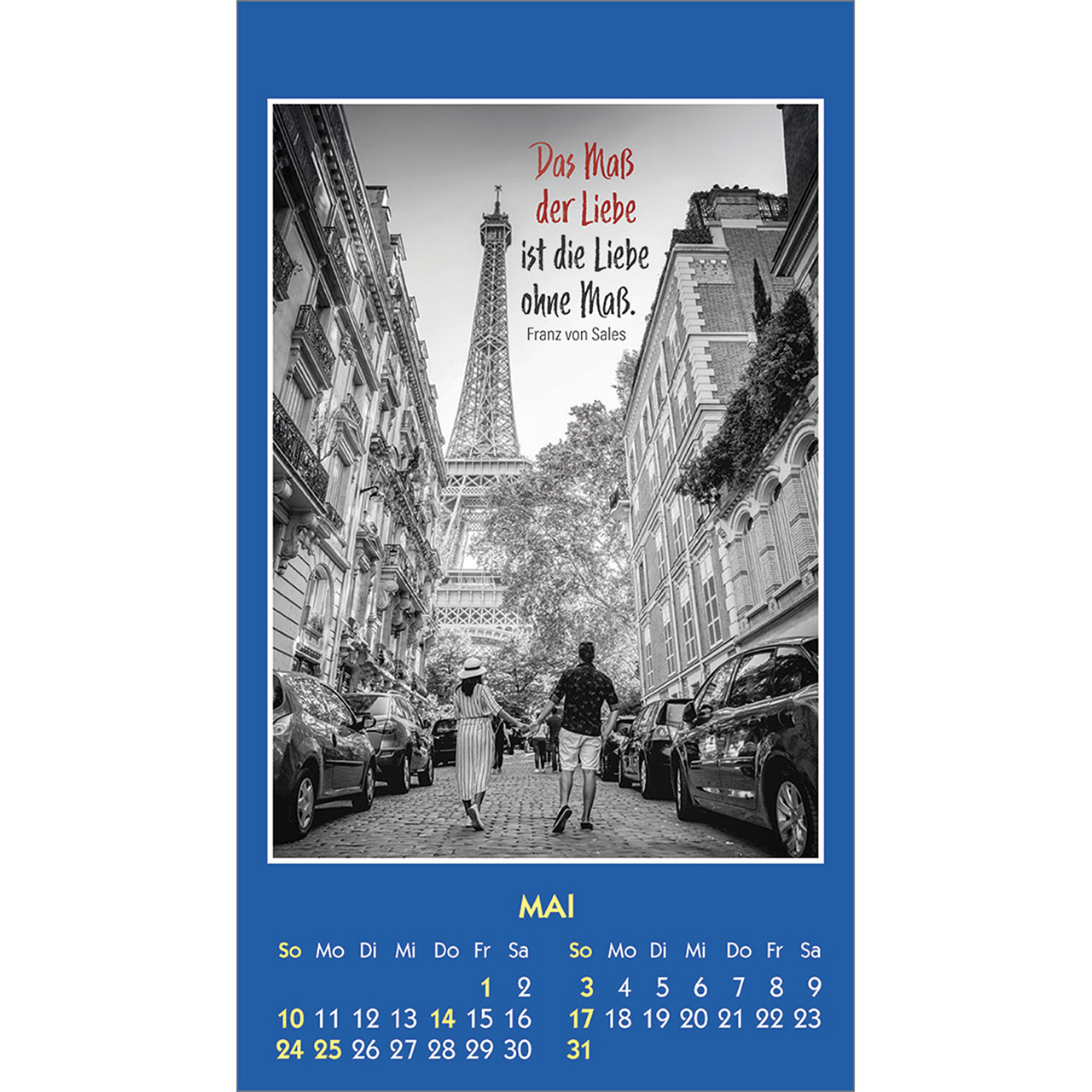 Aufkleberkalender - Mensch du bist einmalig 2026