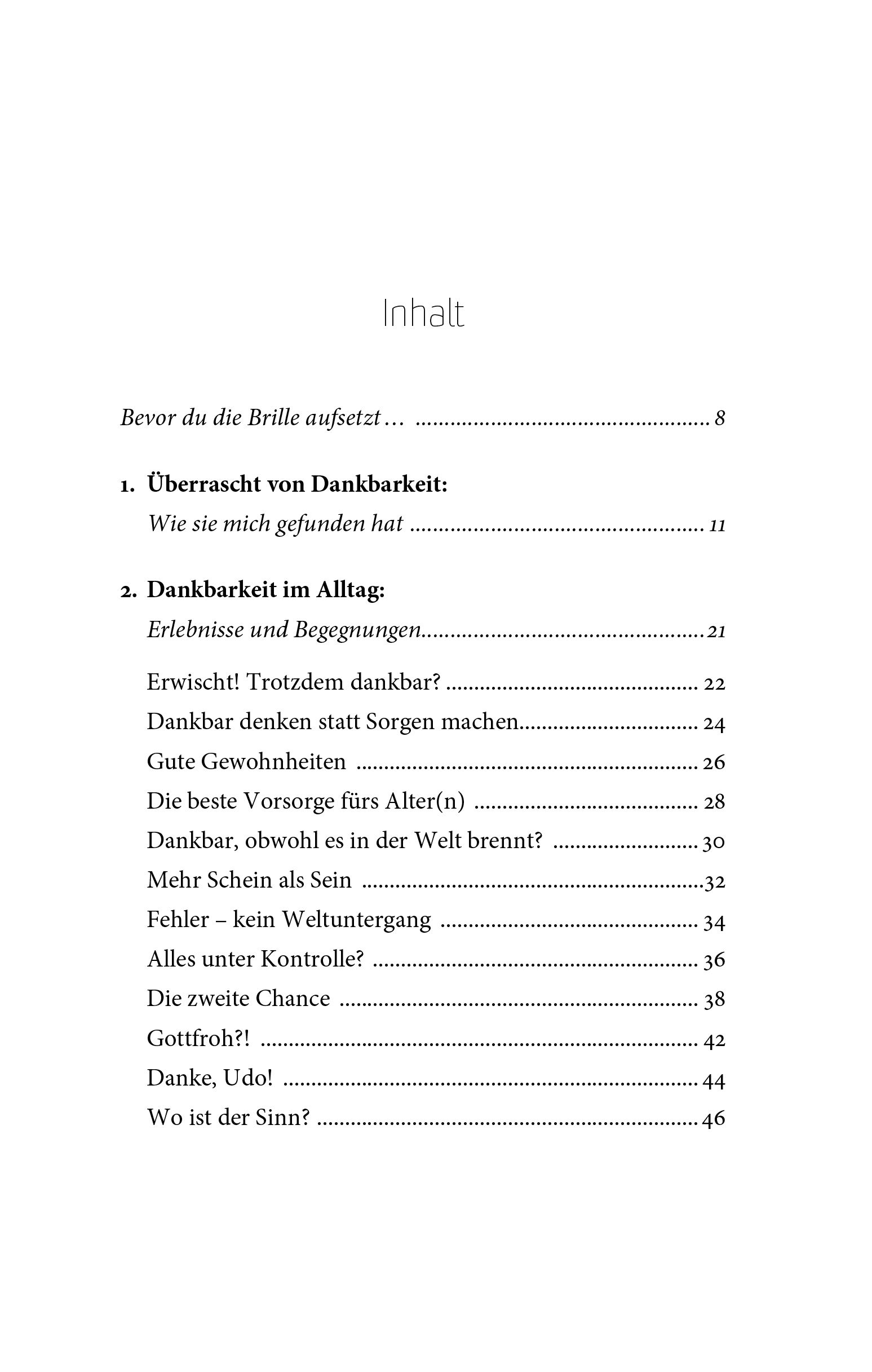 Buch - Die Brille der Dankbarkeit