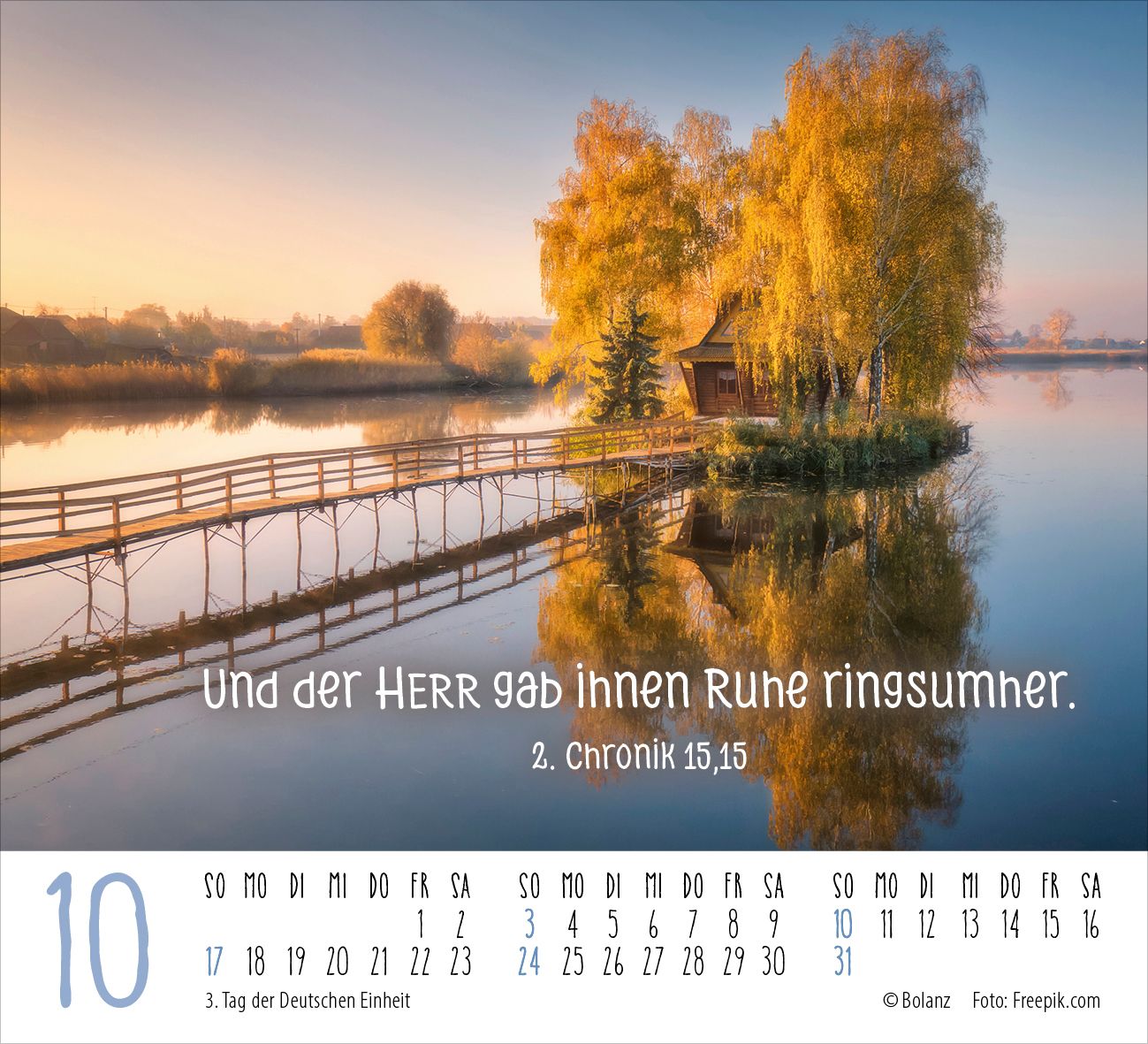 Aufstellkalender - Atempause 2027 Minikalender