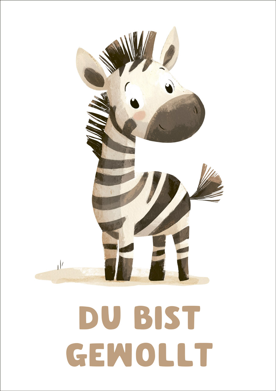 Poster - Poster A3 "Du bist gewollt"
